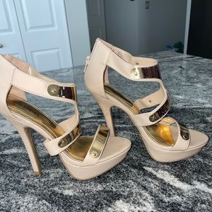 Nude shoes, US 7.5, EUR 38, spring